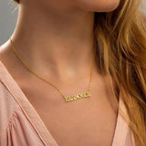 Custom Roman Numeral Date Necklace Personalized Jewelry Anniversary Gift