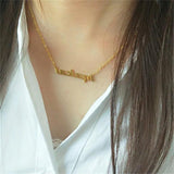 Personalized Letter Necklace Boho Jewelry Choker Bridesmaids Gift