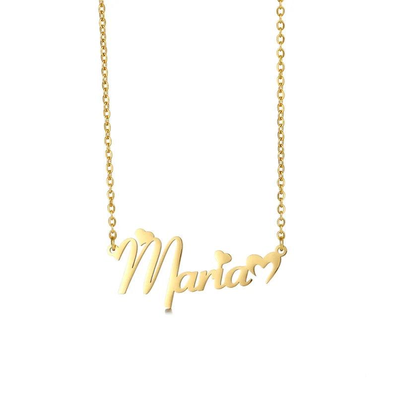 Personalized Name Necklaces Butterfly Heart Pendant Jewelry