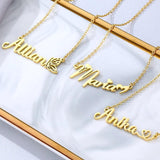 Personalized Name Necklaces Butterfly Heart Pendant Jewelry