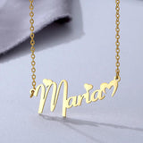 Personalized Name Necklaces Butterfly Heart Pendant Jewelry