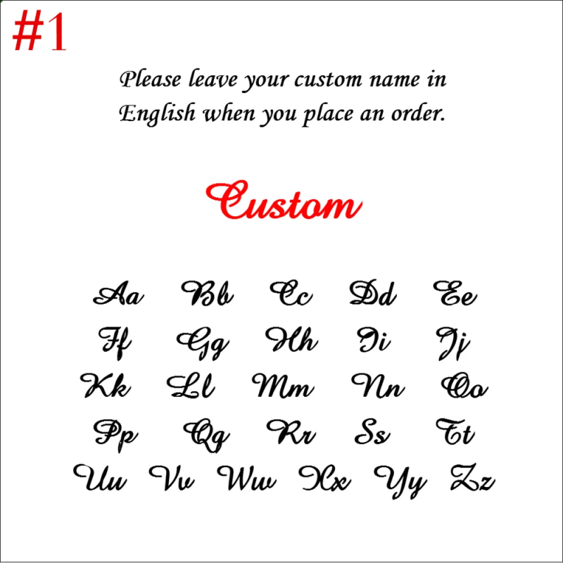 Personalized Cursive Font Name Necklace Stainless Steel