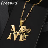 TREEBUD CAPITAL FLOWER PENDANT NECKLACE
