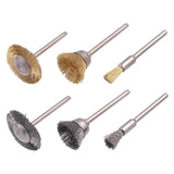 10Pcs Wire Wheel Brushes Kit Metal Rust Removing Steel Wire Wheel Brushes Kit