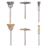 10Pcs Wire Wheel Brushes Kit Metal Rust Removing Steel Wire Wheel Brushes Kit