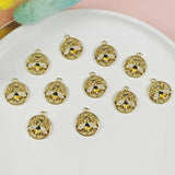 10pcs Bee Metal Enamel Charms Earring Pendants DIY Jewelry Making Craft