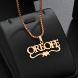 Name Personalized Jewelry Stainless Steel Pendant Necklaces