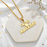 Name Personalized Jewelry Stainless Steel Pendant Necklaces