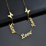 Personalized Name Stainless Steel Cross Necklace