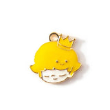 10pcs Cartoon Prince Princess Charm Jewelry Making Accessory