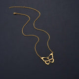 Personalized Letter Butterfly Necklace for Women