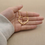Personalized Heart Name Stainless Steel Necklace