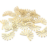 20pcs Raw Brass Hollow Textured Flower Leaf Charms for Earrings DIY Jewelry