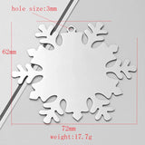 3pcs Stainless Steel Polished Pendants Christmas Tree Decoration