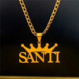 Custom Stainless Steel Name Necklace with 5mm Cuban Chain