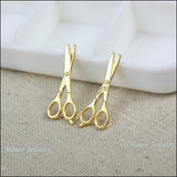 100pcs Vintage Scissors Charm for DIY Jewelry Making