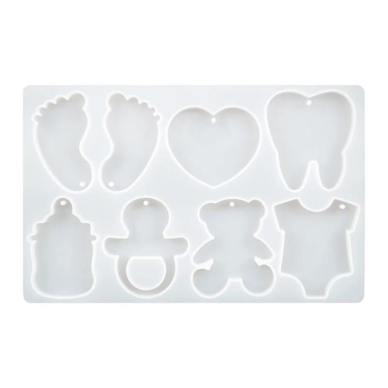 UV Epoxy Resin Feet Love Pendant Silicone Mold