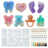 UV Epoxy Resin Feet Love Pendant Silicone Mold