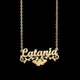 Atoztide Personalized Names Necklace Stainless Steel for Women Christmas Gift