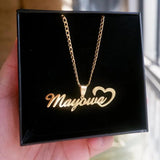 Personalized Stainless Steel Box Chain Name Necklace for Women