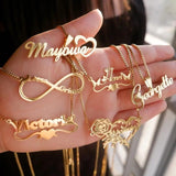 Personalized Stainless Steel Box Chain Name Necklace for Women