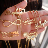 Personalized Stainless Steel Box Chain Name Necklace for Women
