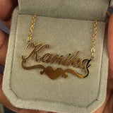 Personalized Butterfly Pendant Name Necklace Stainless Steel Chain Choker Gift