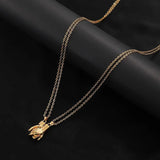 Couple Magnet Attracts Handshake Necklace Birthday Surprise Blessing