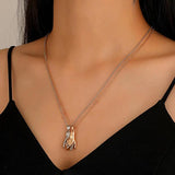 Couple Magnet Attracts Handshake Necklace Birthday Surprise Blessing