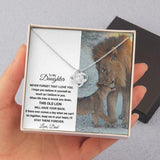Love Knot Necklace For Daughter From Dad Mom