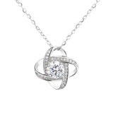 Love Knot Necklace For Daughter From Dad Mom