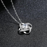 Love Knot Necklace For Daughter From Dad Mom