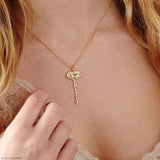 Birth Month Flower Name Necklace Stainless Steel Nameplate Pendant
