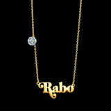 Nextvance Name Necklace Personalized Double Layer Zircon Pendant