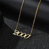 Personalized Birth Date Necklace - 1988-2020 Year Chocker Necklace