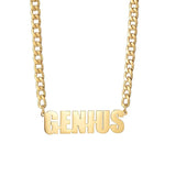Goxijite Custom Name Necklace For Women Men Big Nameplate Necklaces