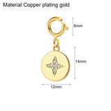 Heart Clouds Zircon Pendant Necklace DIY Charms