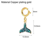Heart Clouds Zircon Pendant Necklace DIY Charms