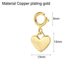 Heart Clouds Zircon Pendant Necklace DIY Charms