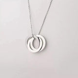 Personalized Family Name Necklace Stainless Steel Pendant