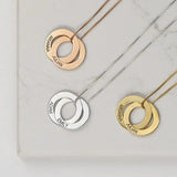 Personalized Family Name Necklace Stainless Steel Pendant