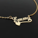 Emma Stainless Steel Personalized Necklace for Mom Birthday