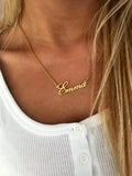 Emma Stainless Steel Personalized Necklace for Mom Birthday