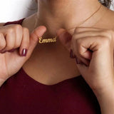 Emma Stainless Steel Personalized Necklace for Mom Birthday