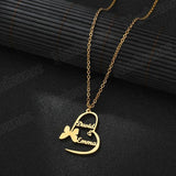 Butterfly Personalized Charm Necklace