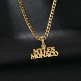 Uzone Name Pendant Necklace Personalized Jewelry Gift