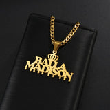 Uzone Name Pendant Necklace Personalized Jewelry Gift