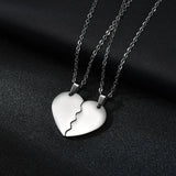 Personalized Name Heart Couples Stainless Steel Pendant Necklace Gift