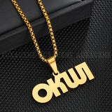 Personalized Stainless Steel Name Necklace with Nameplate Pendant