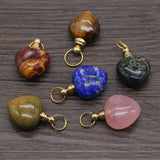 Stone Perfume Bottle Pendants Crystal Charms for DIY Jewelry Making